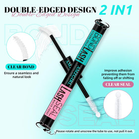 AMZGIRL LASH Clear Lash Bond and Seal bottle close-up