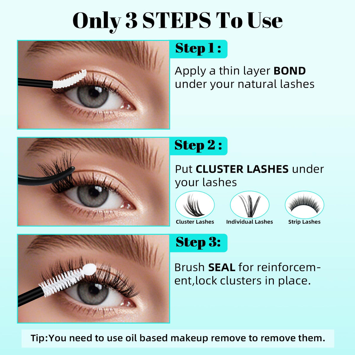 AMZGIRL LASH Clear Lash Bond and Seal packaging
