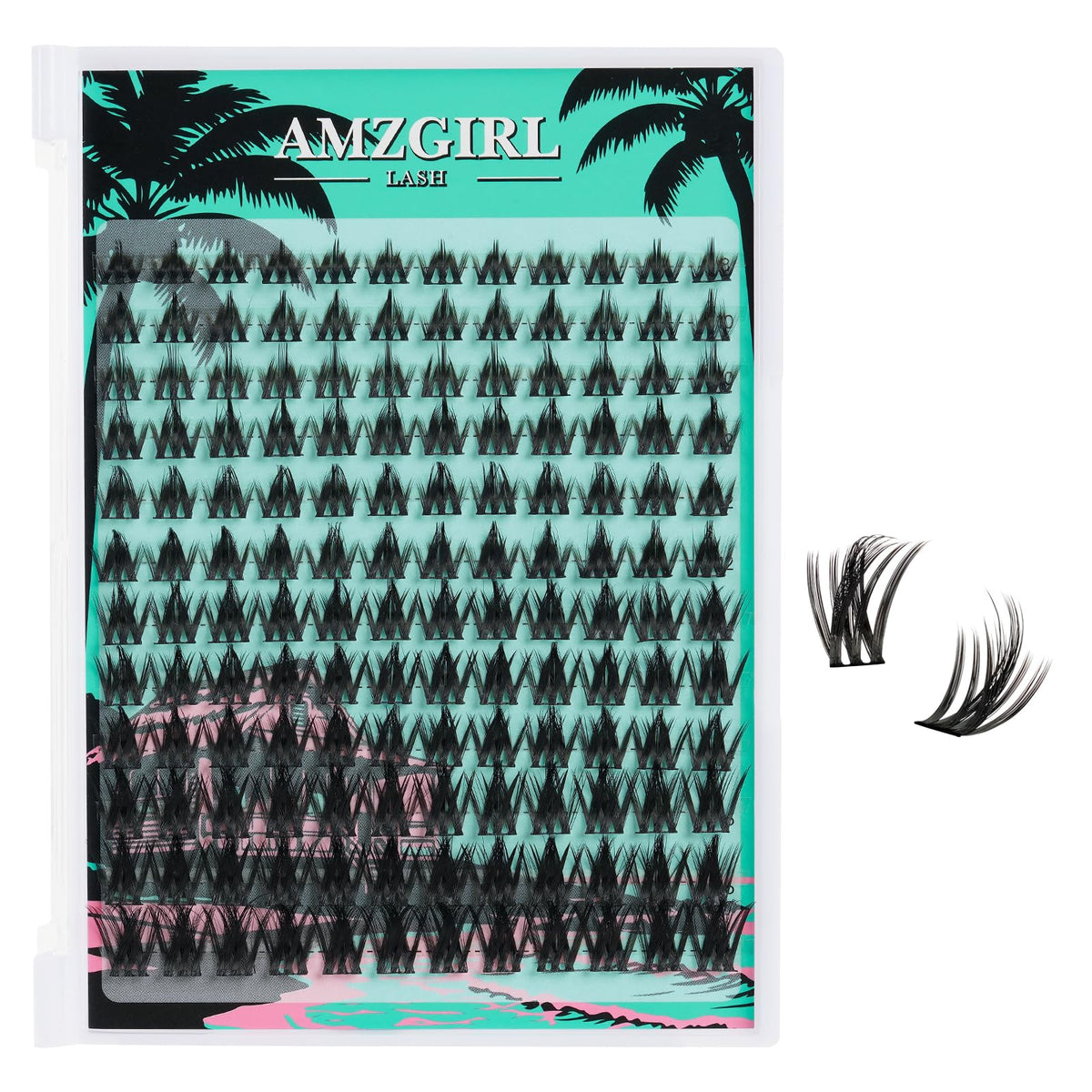 AMZGIRL LASH Fairy Lash Clusters front view with spikes