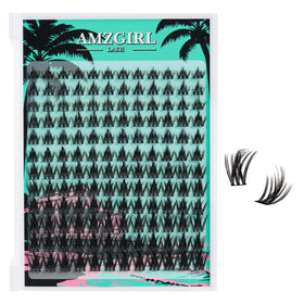 AMZGIRL LASH Fairy Lash Clusters front view with spikes