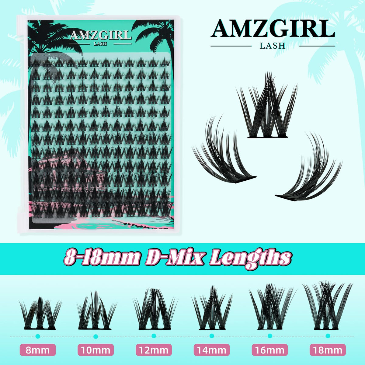 AMZGIRL LASH Fairy Lash Clusters packaging
