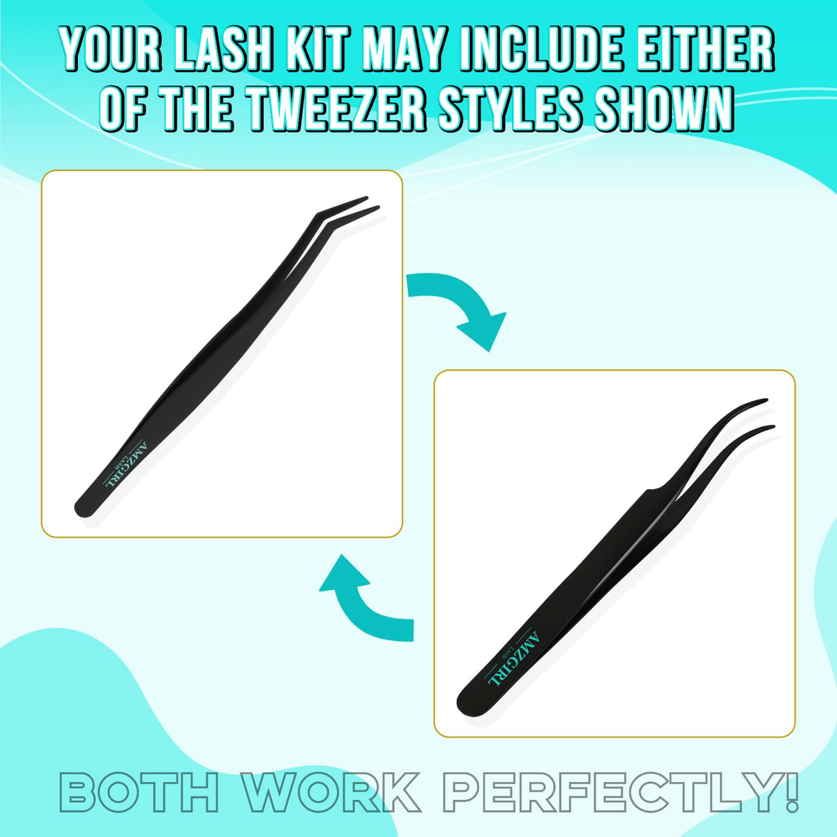 AMZGIRL LASH Fluffy Lash Clusters Kit packaging front view