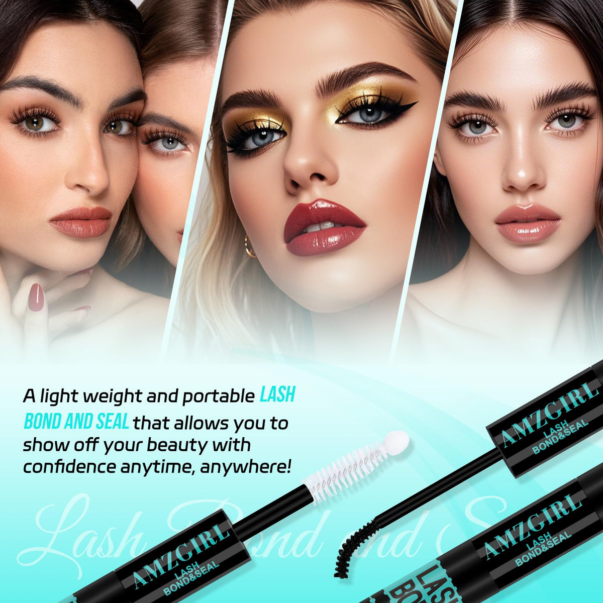 AMZGIRL LASH Lash Bond and Seal Remover Kit with false lashes