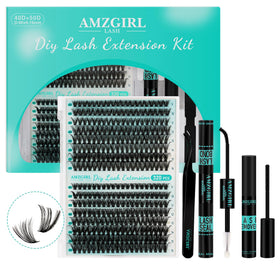 AMZGIRL LASH Lash Clusters Kit 320Pcs with various lash lengths
