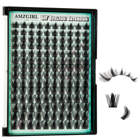 AMZGIRL LASH Manga Lash Clusters box front view with 140 C curl lashes