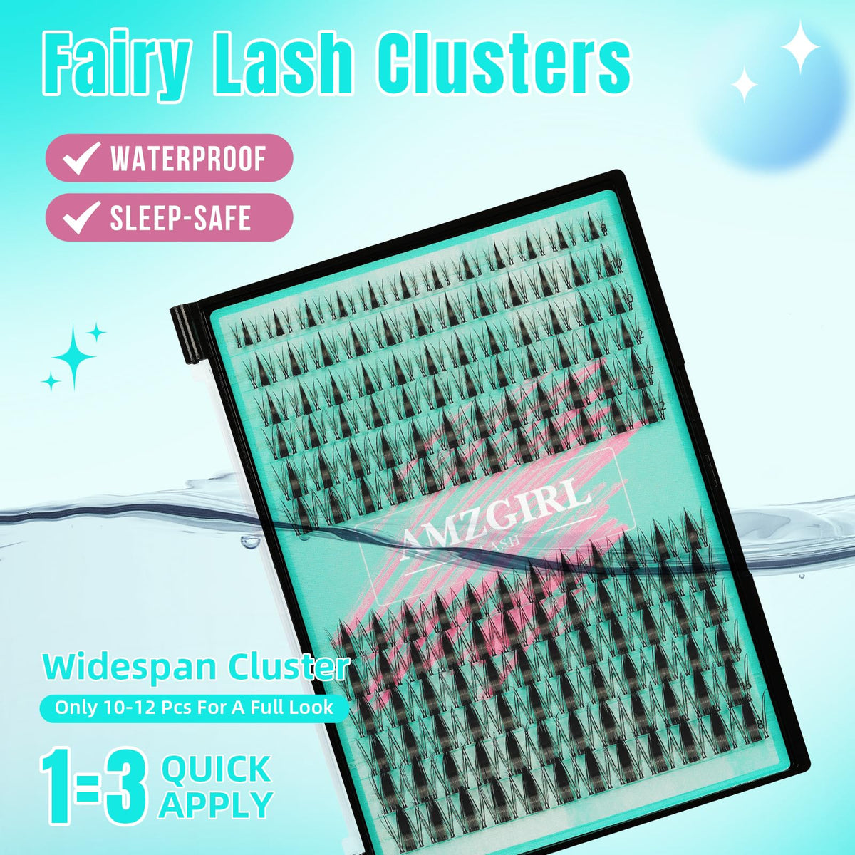 AMZGIRL LASH Manga Lash Clusters in packaging