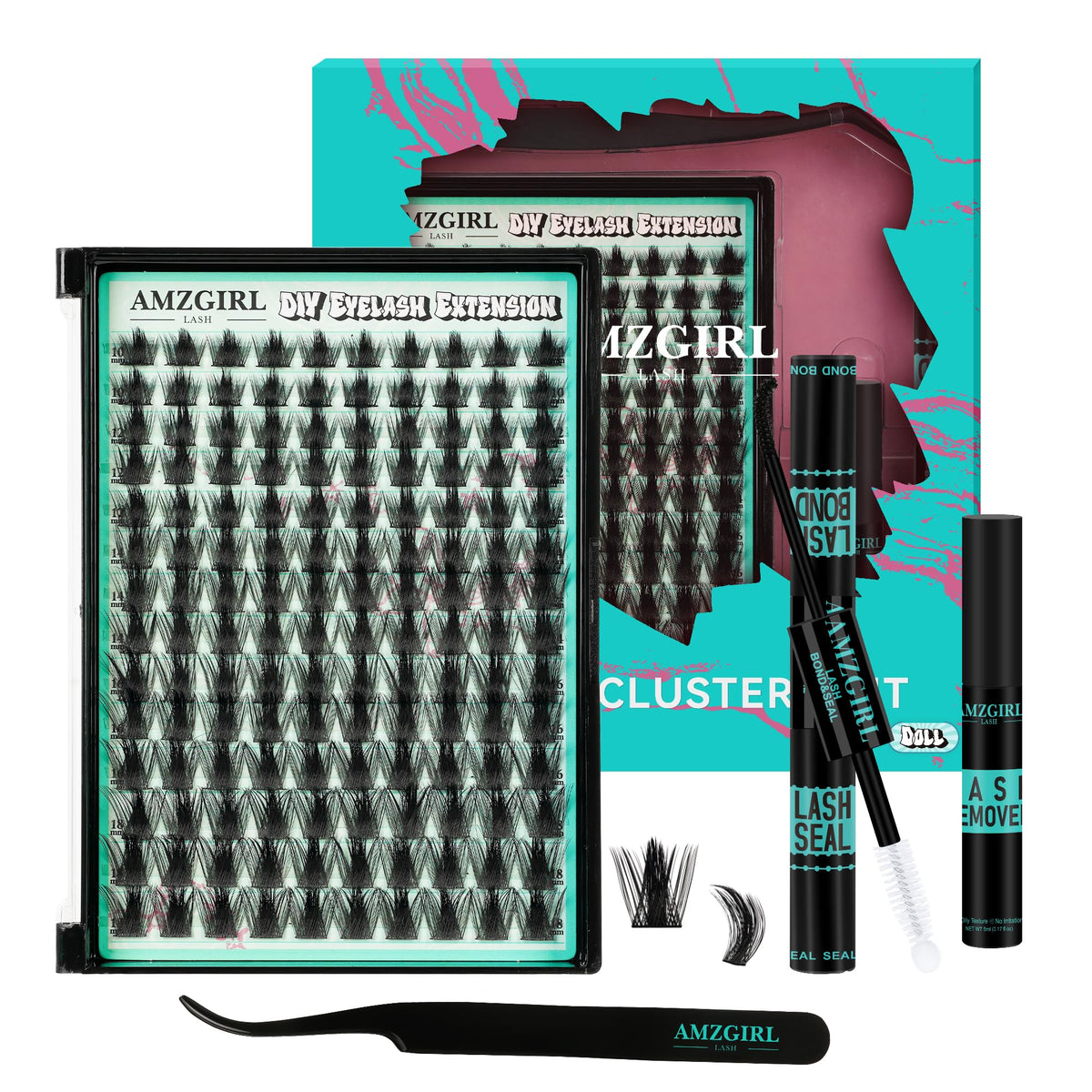 AMZGIRL LASH Manga Lash Clusters Kit front view