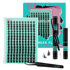 AMZGIRL LASH Manga Lash Clusters Kit with 160PCS C curl clusters