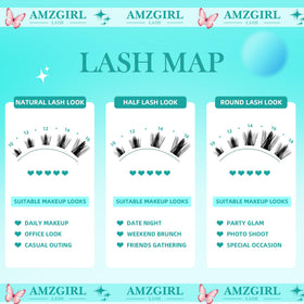 AMZGIRL LASH Manga Lash Clusters packaging dimensions