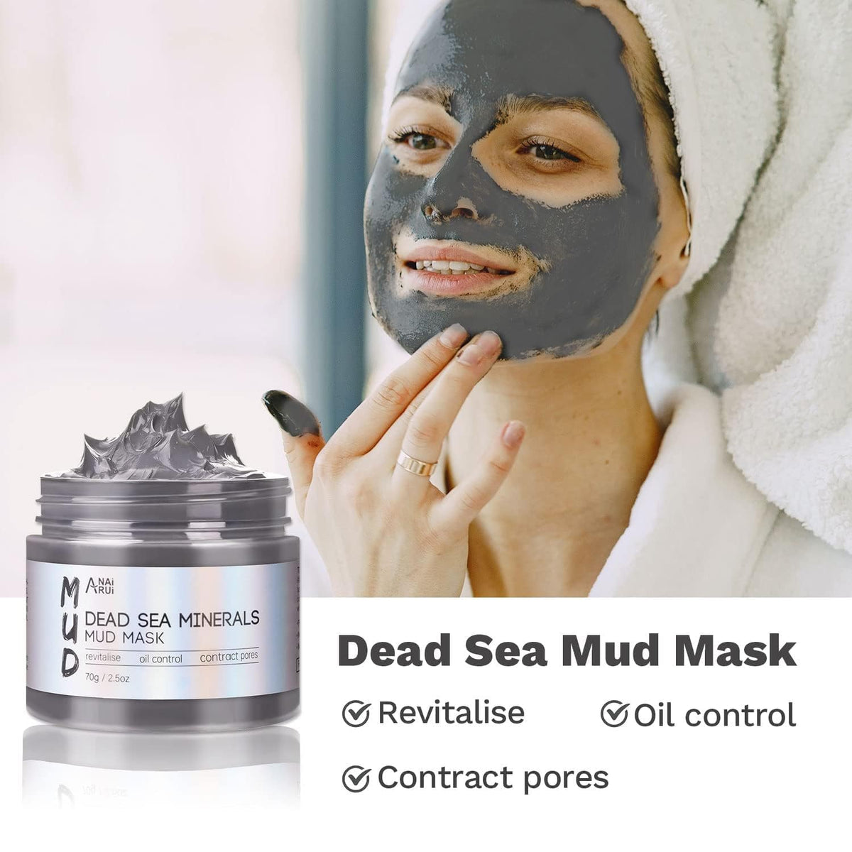 ANAI RUI 3-Pcs Face Mask Set packaging display
