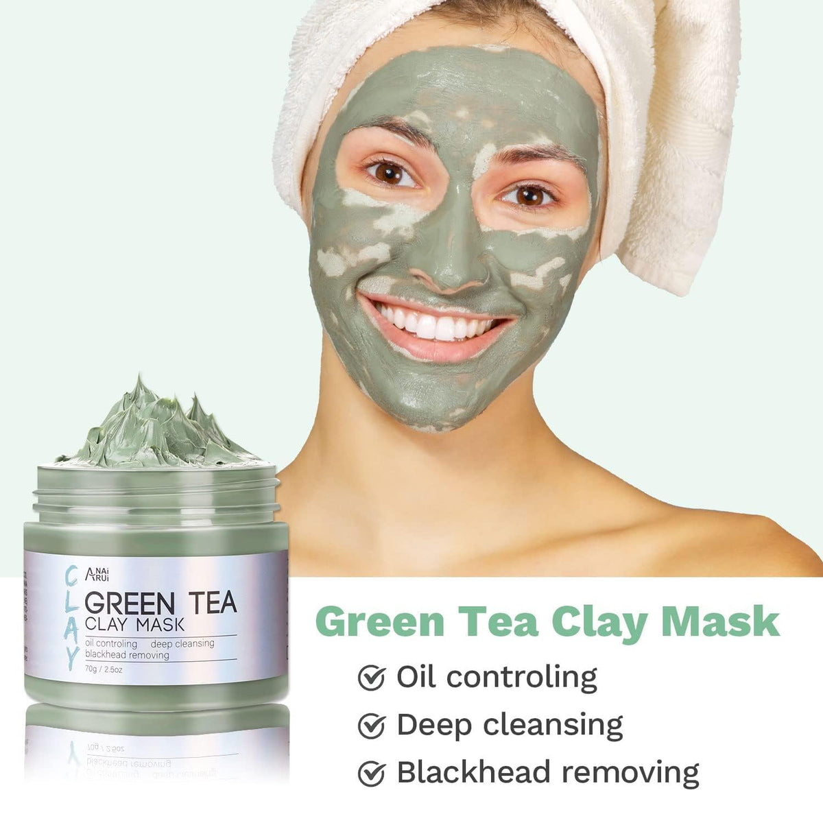 ANAI RUI Dead Sea Mud Mask jar highlighting mineral content