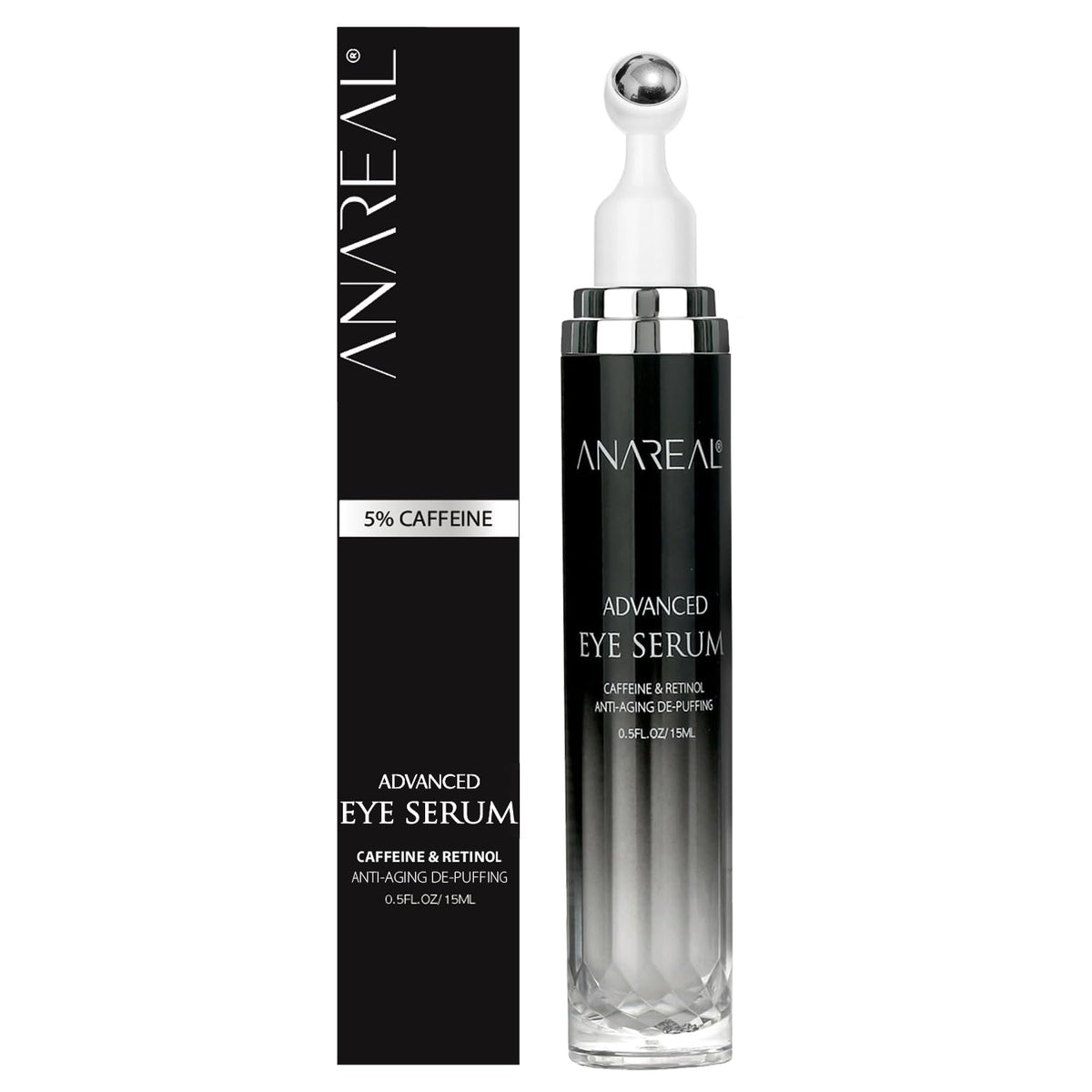 ANAREAL Eye Bags for Men front view with packaging