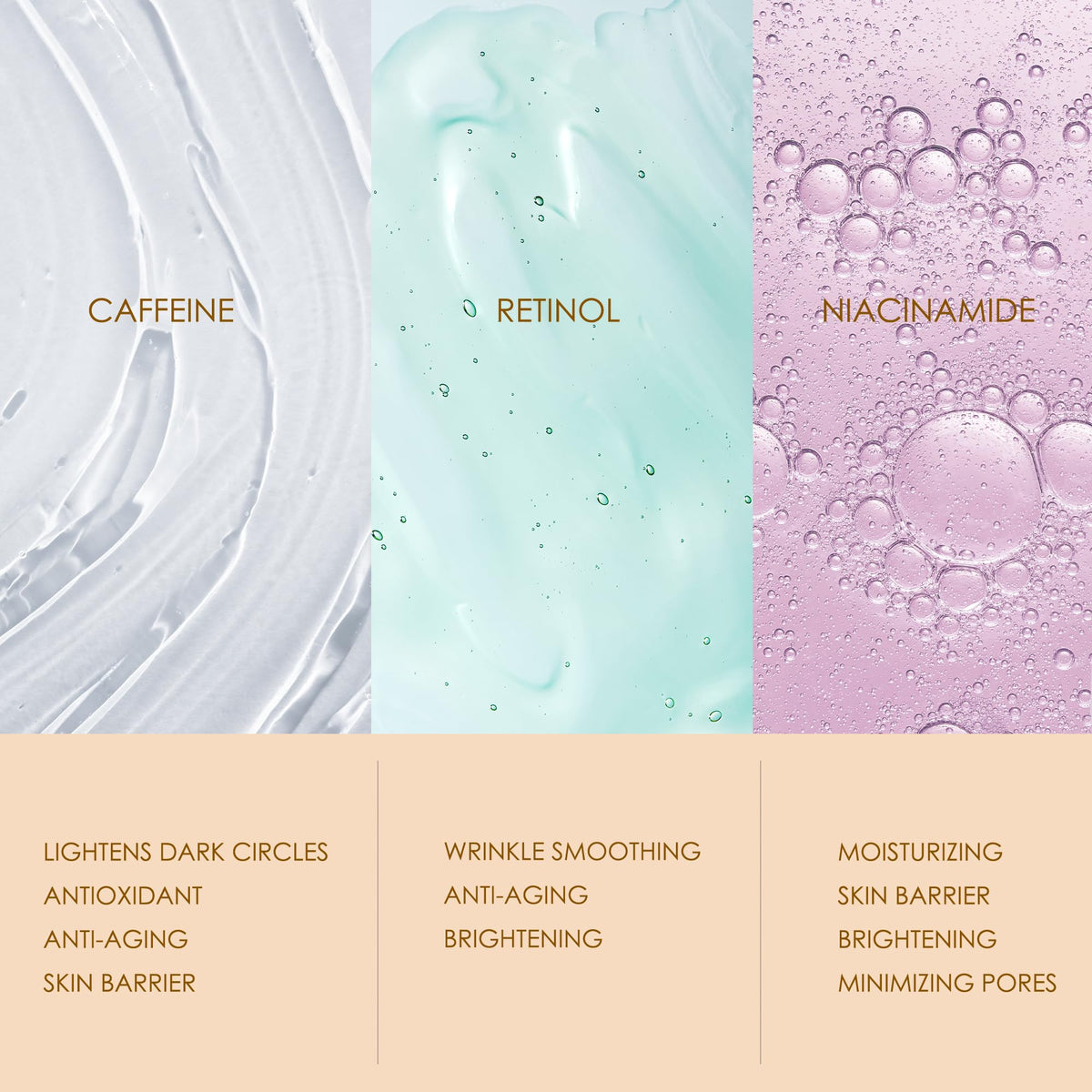 ANAREAL Eye Cream application on under-eye area