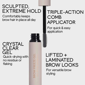 Anastasia Beverly Hills Brow Freeze Gel Clear Extreme Hold with comb
