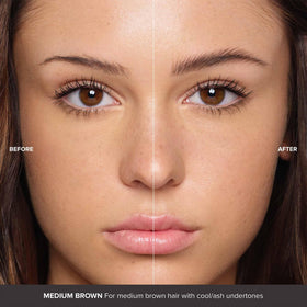 Anastasia Beverly Hills brow gel applied to brows for a natural look