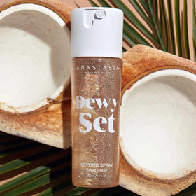 Anastasia Beverly Hills Dewy Set Spray back view with packaging