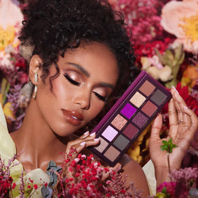 Anastasia Beverly Hills Fall Romance palette on a makeup table