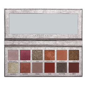Anastasia Beverly Hills Rose Metals Palette open view showing mirror and shades