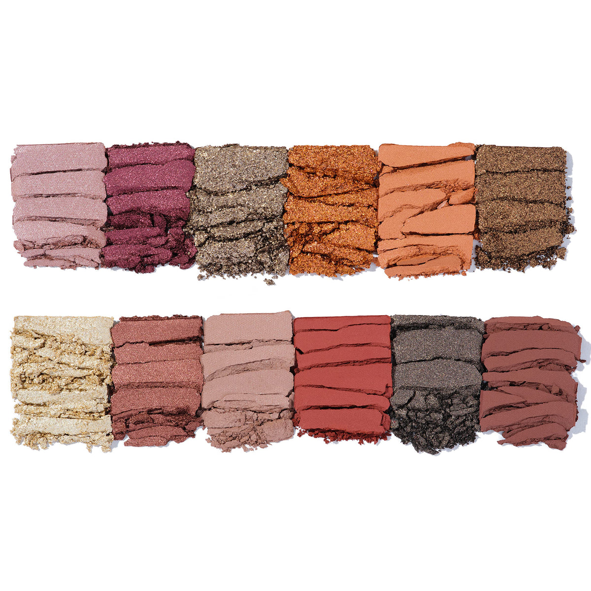 Anastasia Beverly Hills Rose Metals Palette swatches on skin