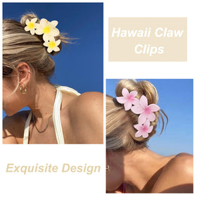 ANBALA Flower Claw Clip holding thick hair