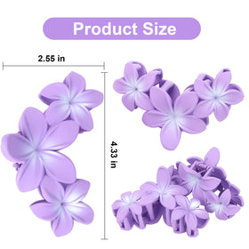 ANBALA Flower Design Hair Clips close-up of flower detail