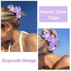 ANBALA Flower Design Hair Clips on a model's hair