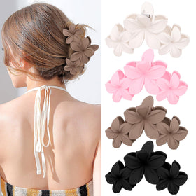 ANBALA Flower Hair Accessories set of four clips in various colors