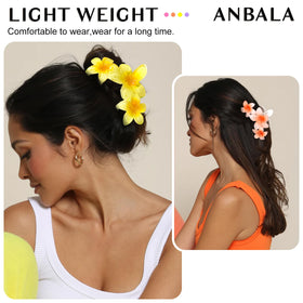 ANBALA flower hair clips displayed on a white background