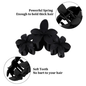 ANBALA Matte Flower Hair Clip showing flower design close-up