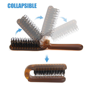 Ancable Travel Folding Hair Brush in a purse