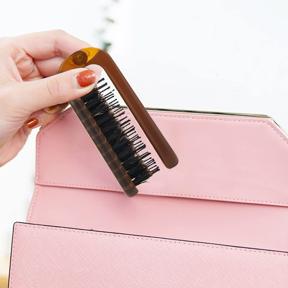 Ancable Travel Folding Hair Brush packaging