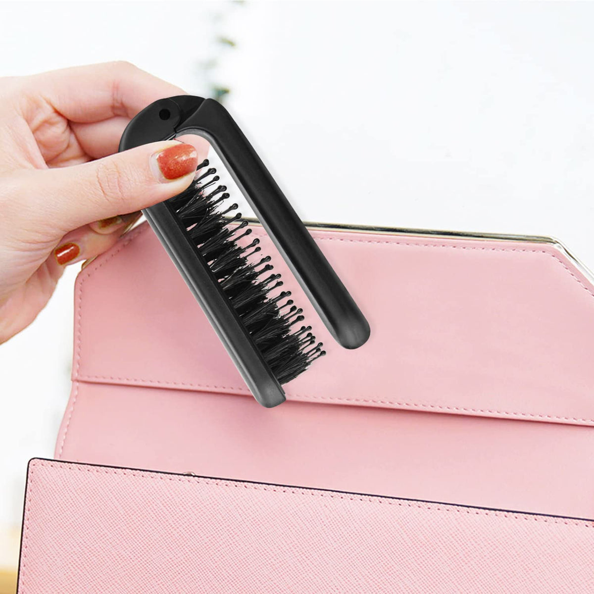 Ancable Travel Folding Hair Brush packaging