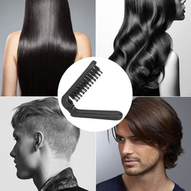 Ancable Travel Folding Hair Brush with packaging on display