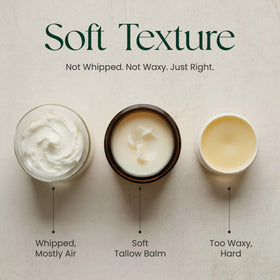Ancestral Haven Beef Tallow Balm being applied to skin