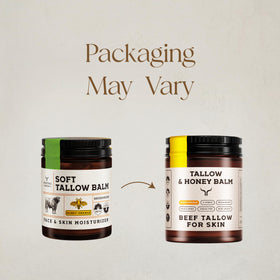 Ancestral Haven Beef Tallow Moisturizer jar with honey
