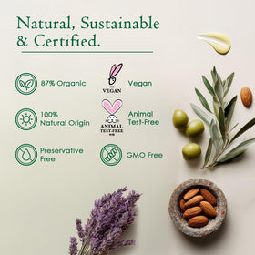Ancient Greek Remedy Organic Face Moisturizer back view with ingredients