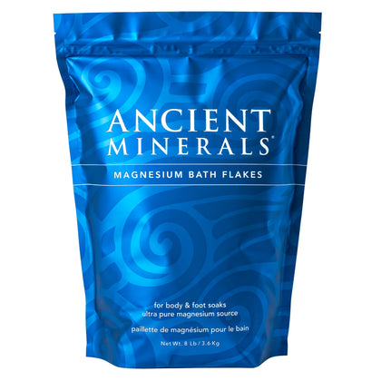 Ancient Minerals Magnesium Bath Flakes 8lb front view
