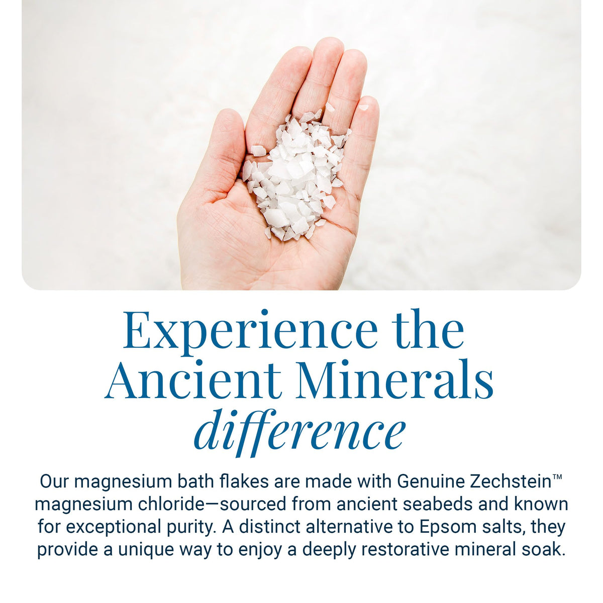 Ancient Minerals Magnesium Bath Flakes close-up texture