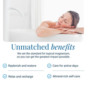Ancient Minerals Magnesium Bath Flakes in a bowl with water