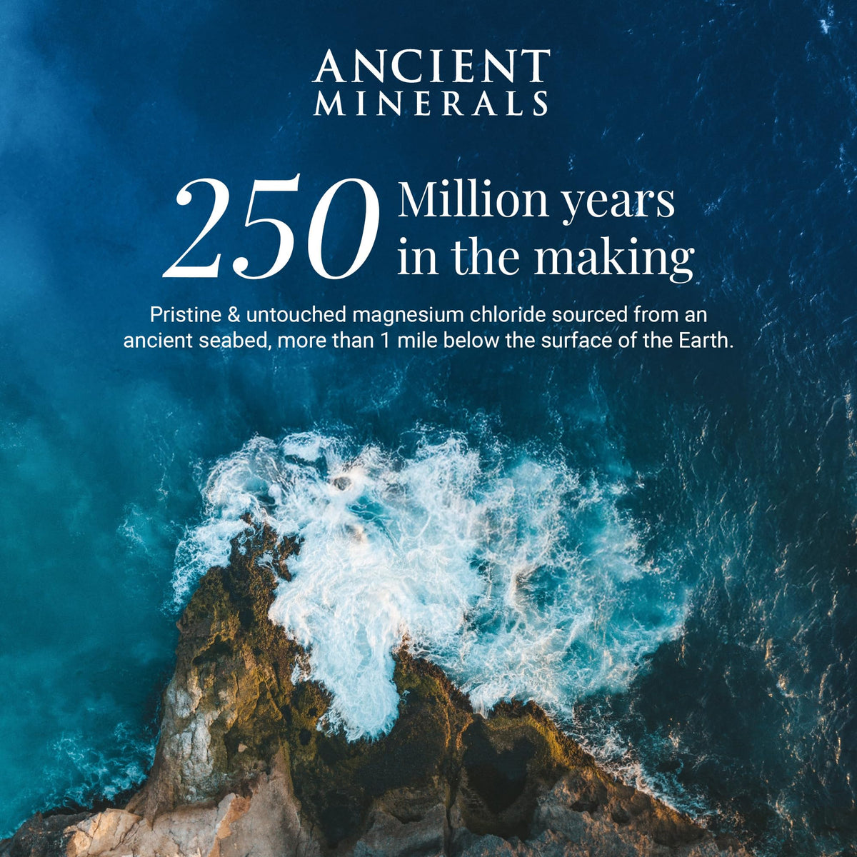 Ancient Minerals Magnesium Bath Flakes in a relaxing bath setting
