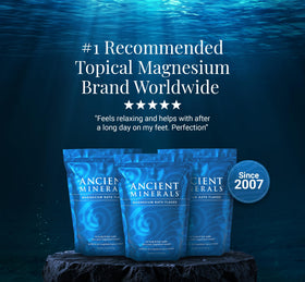 Ancient Minerals Magnesium Bath Flakes with natural elements