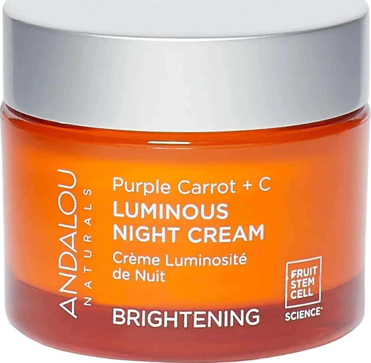 Andalou Naturals Purple Carrot + Vitamin C Luminous Night Cream front view