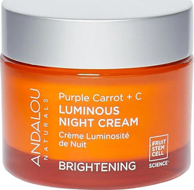 Andalou Naturals Purple Carrot + Vitamin C Luminous Night Cream front view