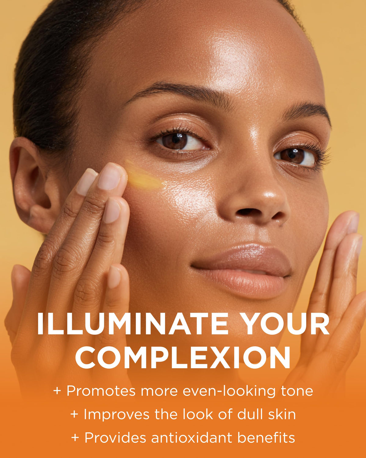 Andalou Naturals Turmeric + Vitamin C Enlighten Serum bottle side view