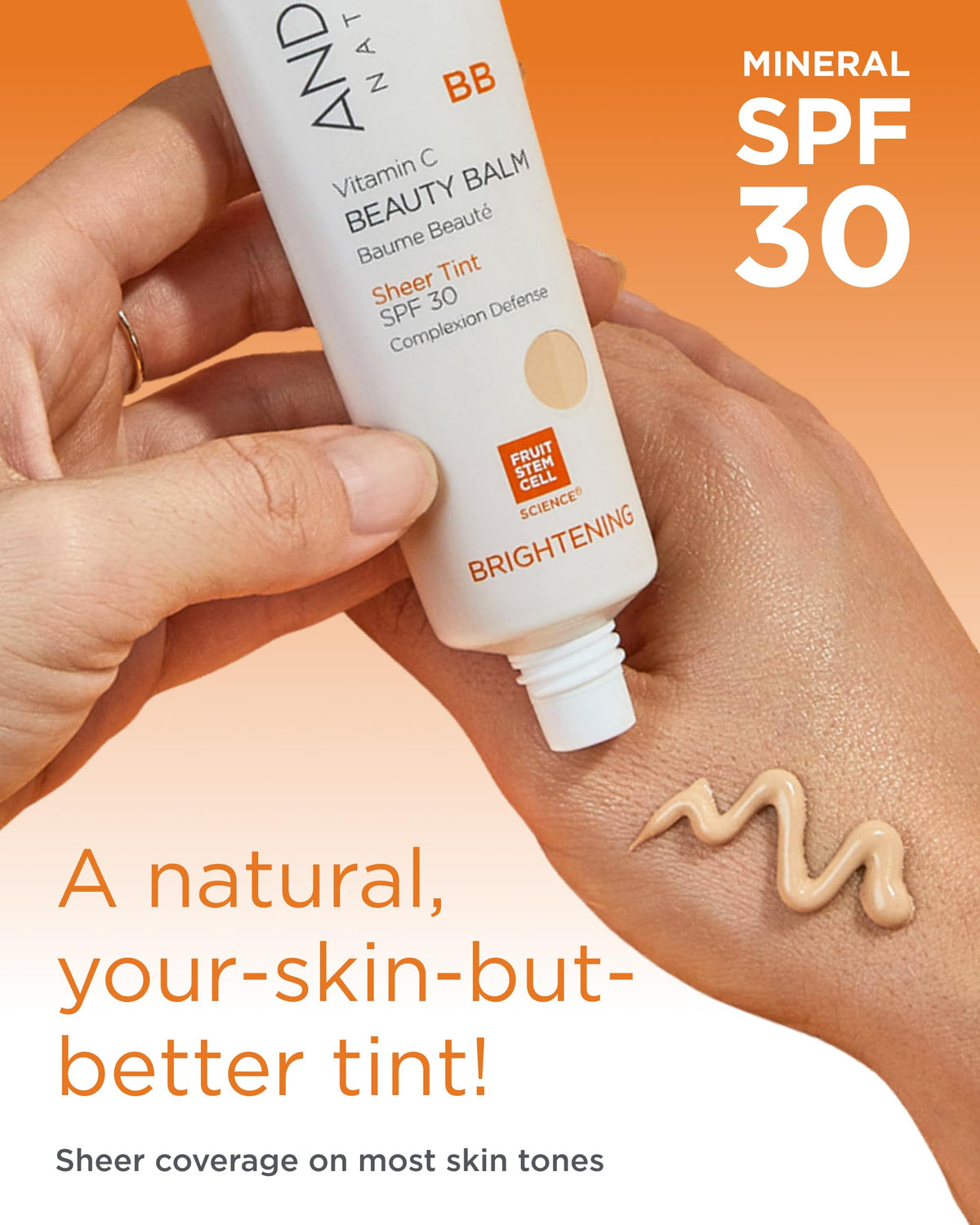 Andalou Naturals Vitamin C BB Cream SPF 30 lifestyle shot