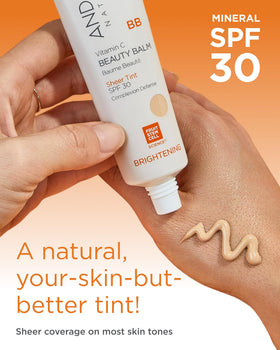 Andalou Naturals Vitamin C BB Cream SPF 30 lifestyle shot