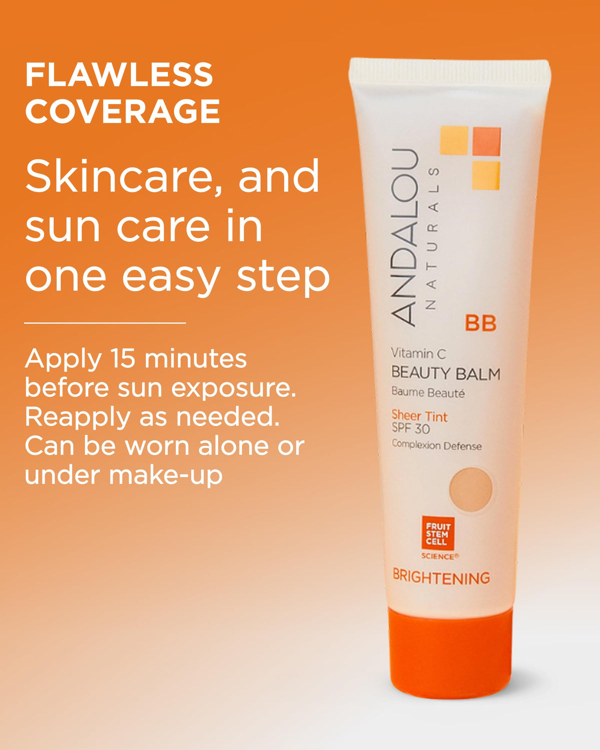Andalou Naturals Vitamin C BB Cream SPF 30 with ingredients
