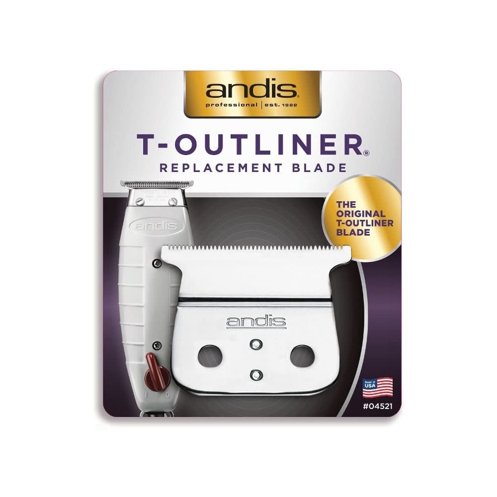 Andis 04521 Replacement T-Blade for T-Outliner Trimmers, silver ceramic blade