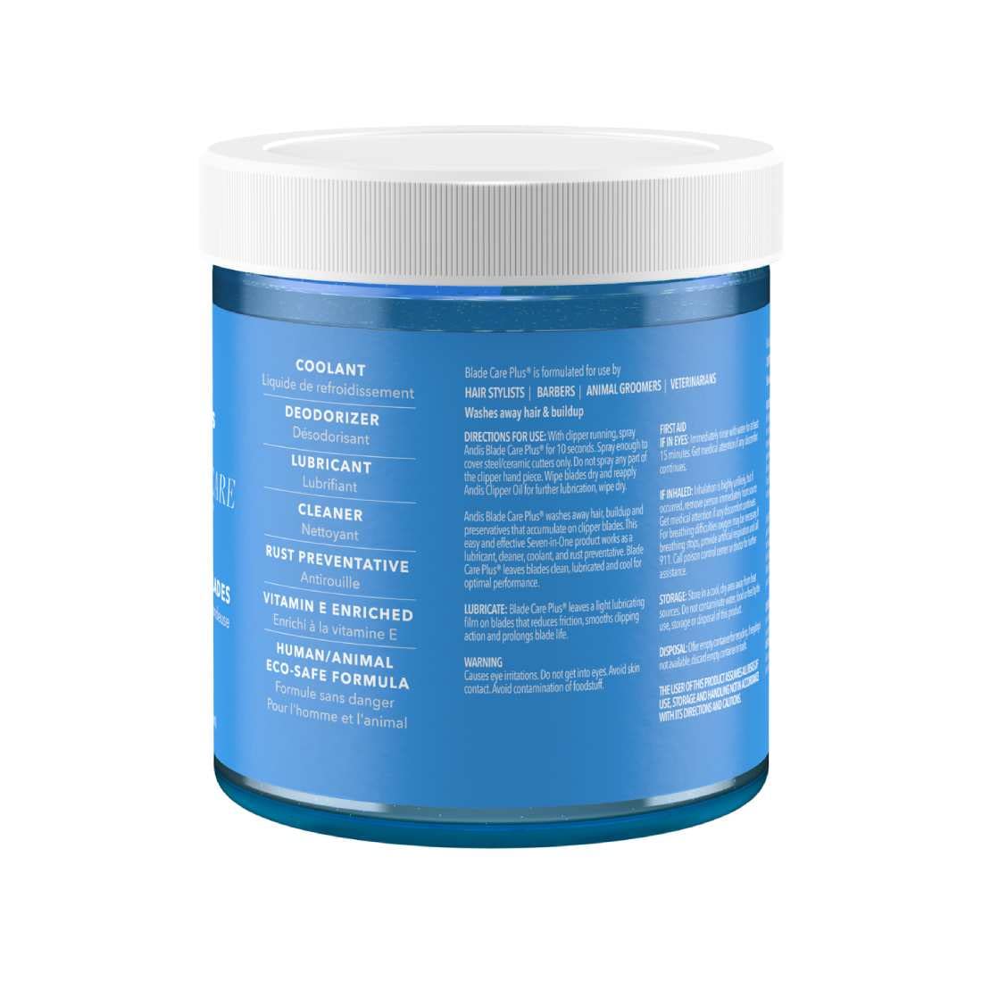 Andis Blade Care Plus Disinfectant 16.5-Ounce jar with label