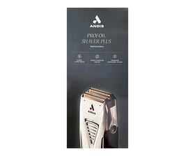 Andis Pro Foil Shaver dimensions displayed next to a ruler